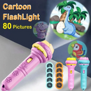 10 Cards Cartoon Projection Flashlight Toy