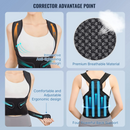 Posture Corrector for Women and Men, Adjustable Full Back Brace and Shoulder