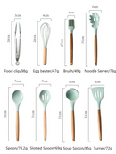 12PCS Silicone Kitchen Utensil Set