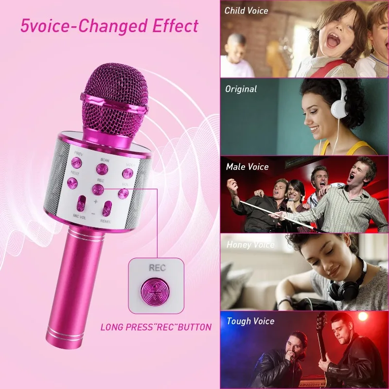 Wireless Bluetooth Karaoke Microphone