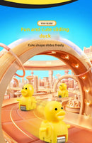 Children's electric ducklings climb stairs