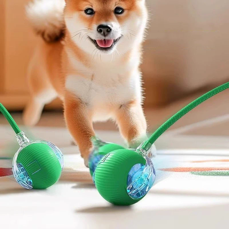 Smart Interactive Pet Ball – USB Charging, Auto Moving &amp; Bouncing