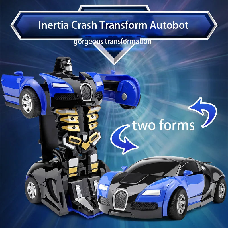 Robot Car One-Click Impact Deformation