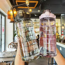 2 Liters Plastic Straw Water Bottle